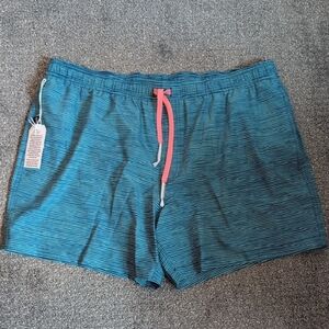 Southern Tide Men's Blue Striped 6in Felton Stripe Swim Trunks NWT Size XXL